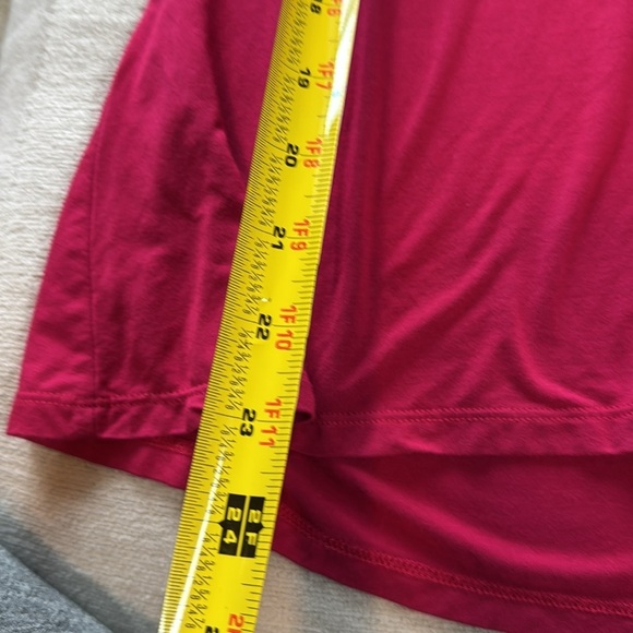 Johnny Was Pink V-Neck Blouse with 3/4 Sleeves - Picture 6 of 9